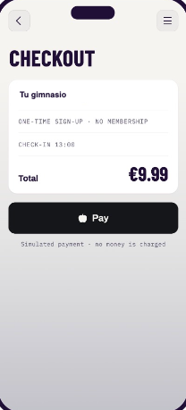 Traveller app: checkout