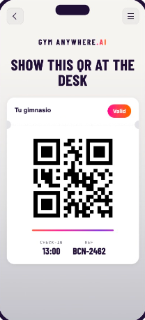 Traveller app: QR pass